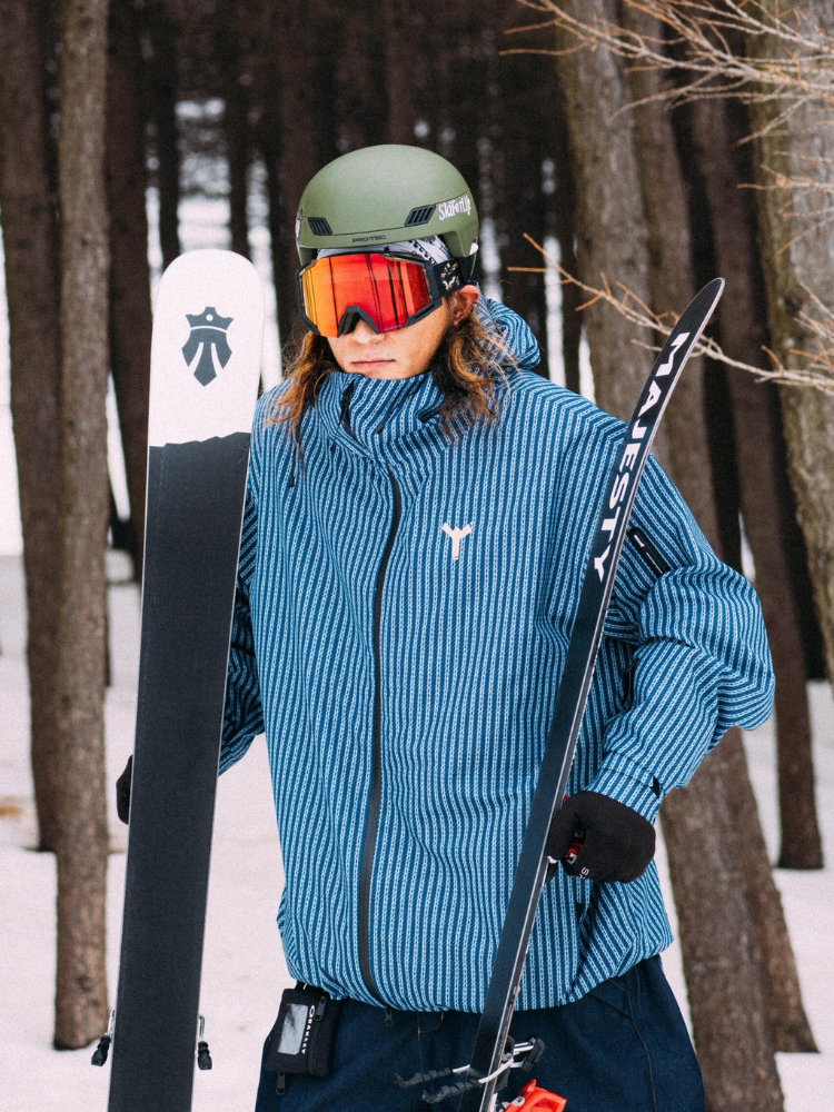 Winter Ticket Blue Motion 3L Baggy Freestyle Ski Jacket - Unisex