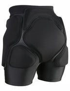 3D Protection Padded Shorts, Hip Butt Tailbone Crash Pad Pants, Impact Protective Gear for Figure Skating Snowboarding Ski Roller Skateboard (Black, X-Large)